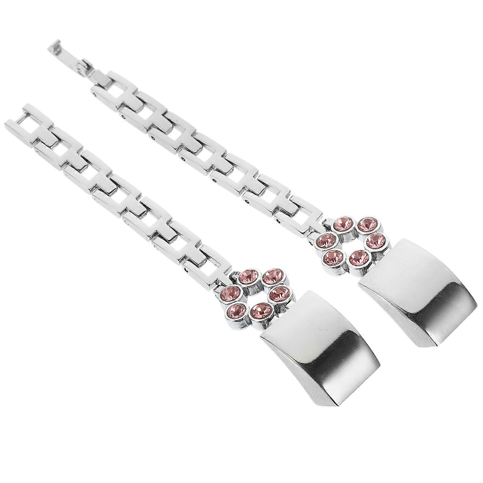 Stylish Steel Watchband, Elegant Diamond Accents for Versatile Occasions, Style