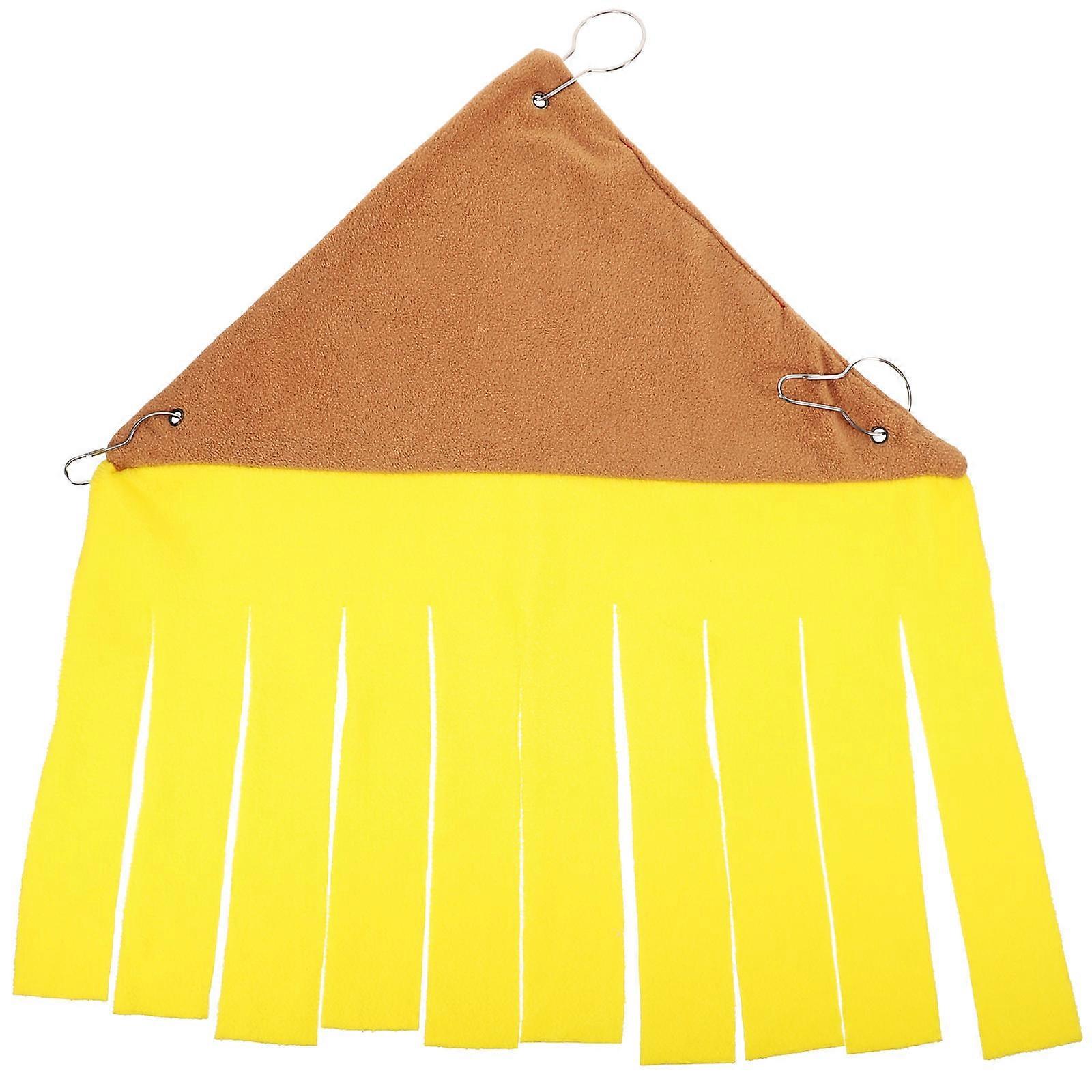 Pet Hideout Dual Pet Hammock for Parrot Hamster Indoor Use Comfort Sleeping Hanging Bed Coffee 1Set