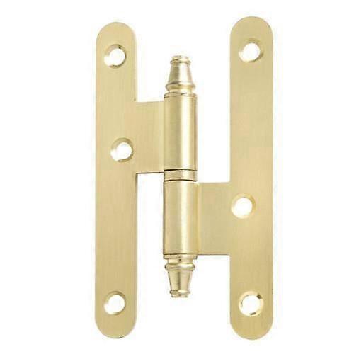 Scharnier Wolfpack 406/10 messing rechter ronde rand