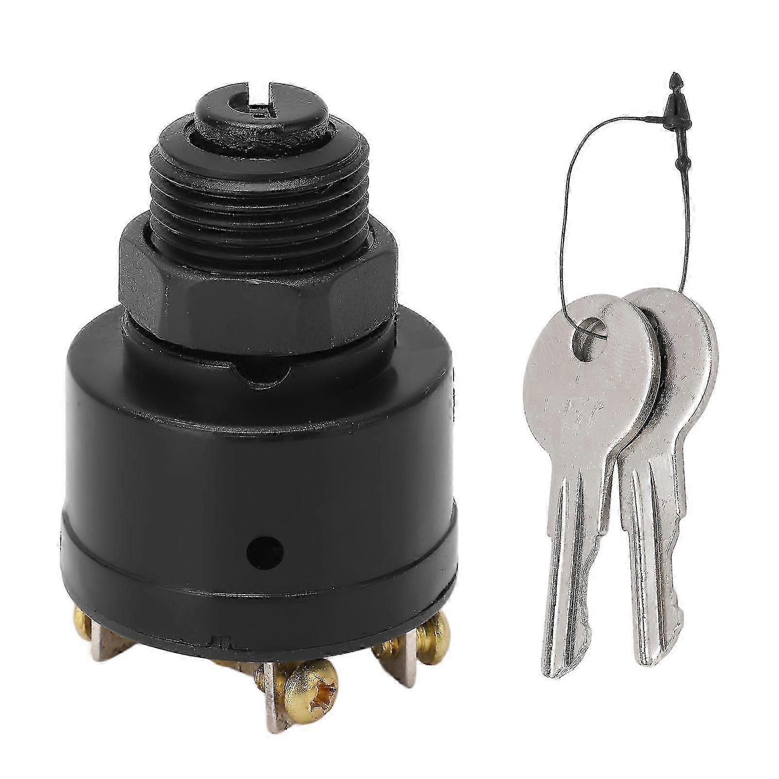 Interrupteur à clé de contact pour bateaux hors-bord inboard OMC 393301 - 3 positions, 2 clés