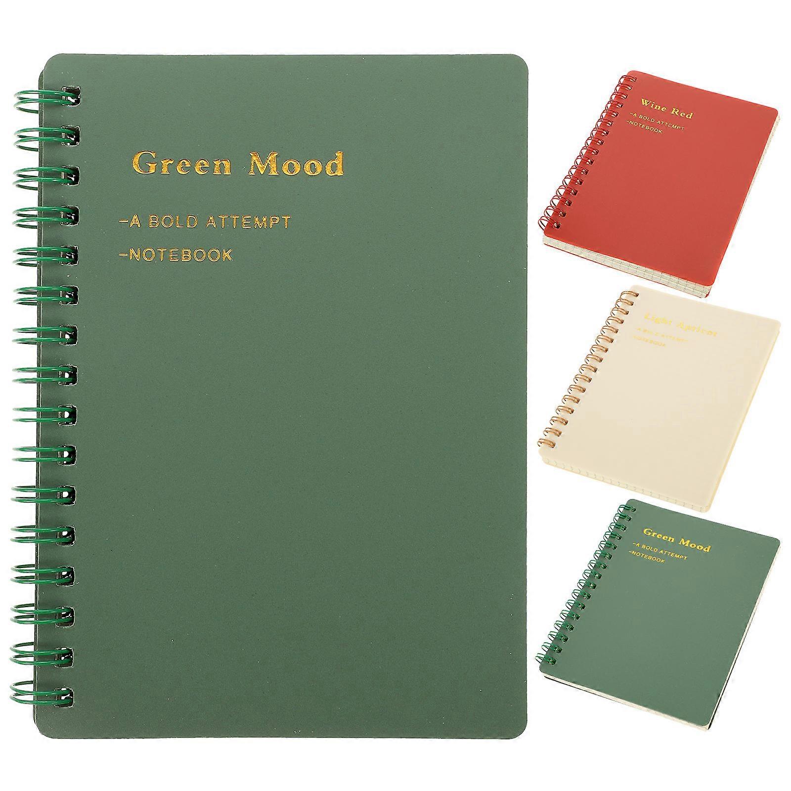 Office Notebook Spiral Notebooks Office Supplies Assorted Color 14.5X10.5CM Daily Writing 4Pcs