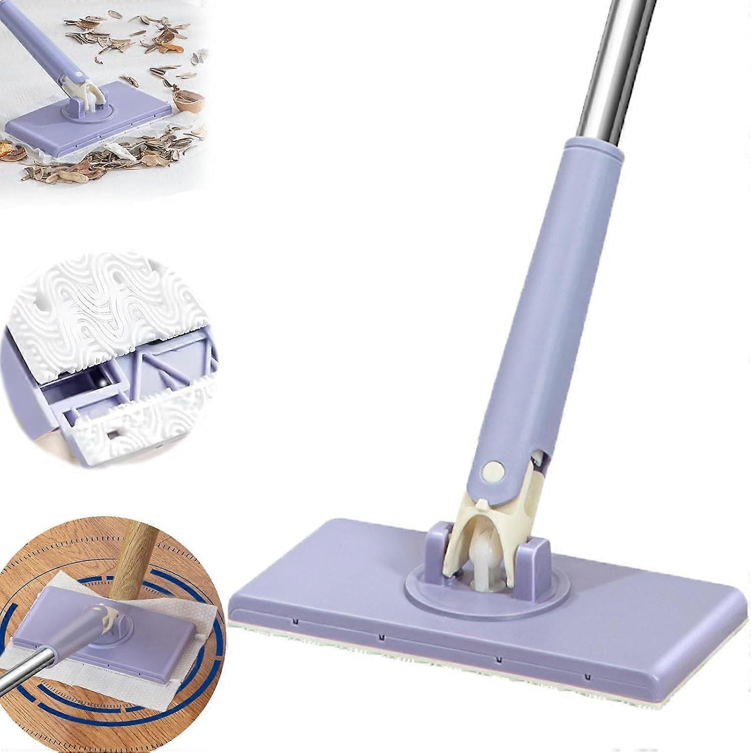 Hands Free Mini Mop 360° Rotating Automatic Mop for Small Spaces - 100 Cm, Ideal for Bathrooms and Kitchens