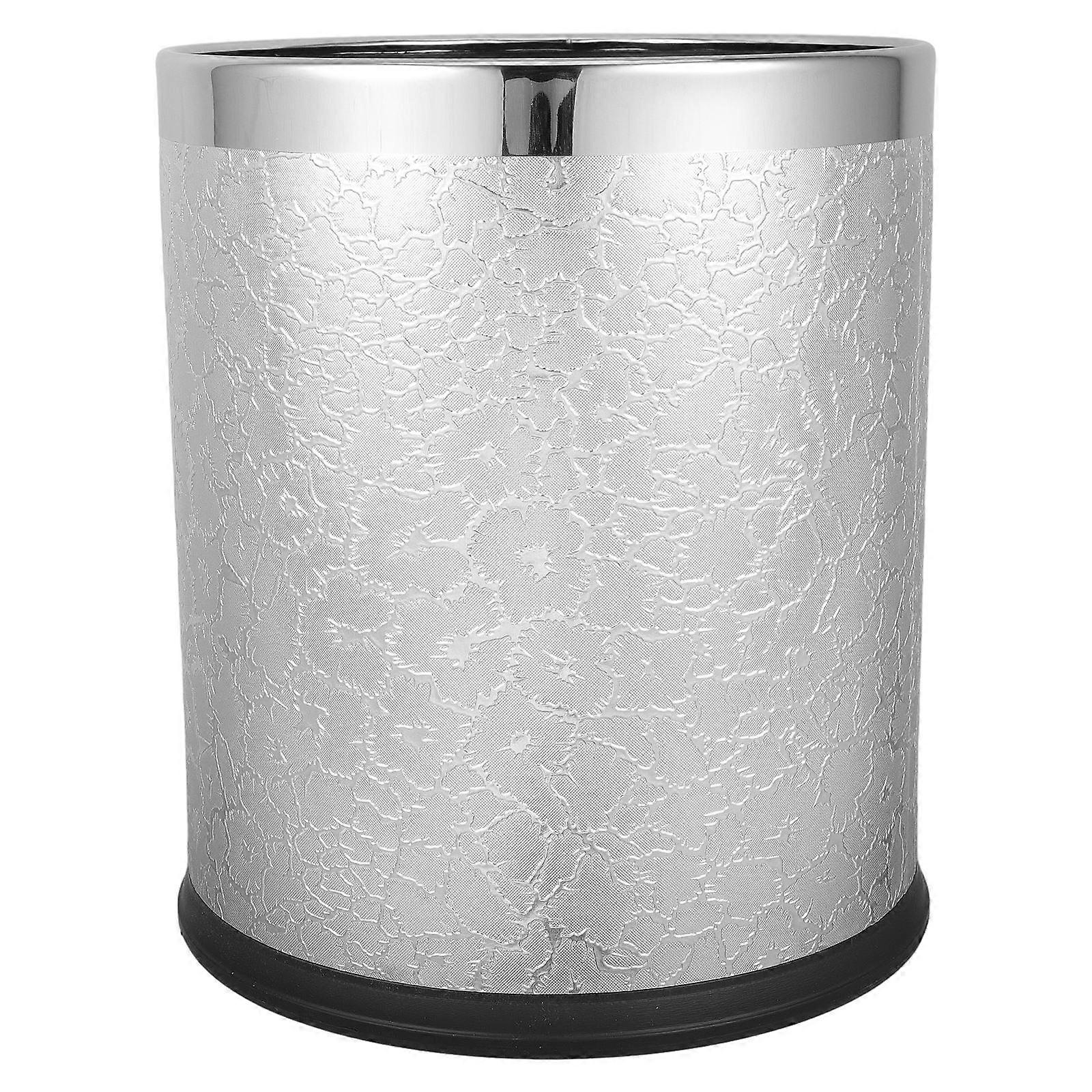 Retro Style Round Trash Can with Removable Inner Bucket – Vintage Design Waste Bin for Bathroom, Hotel, KTV and Home Use – Timeless Elegance for Any
