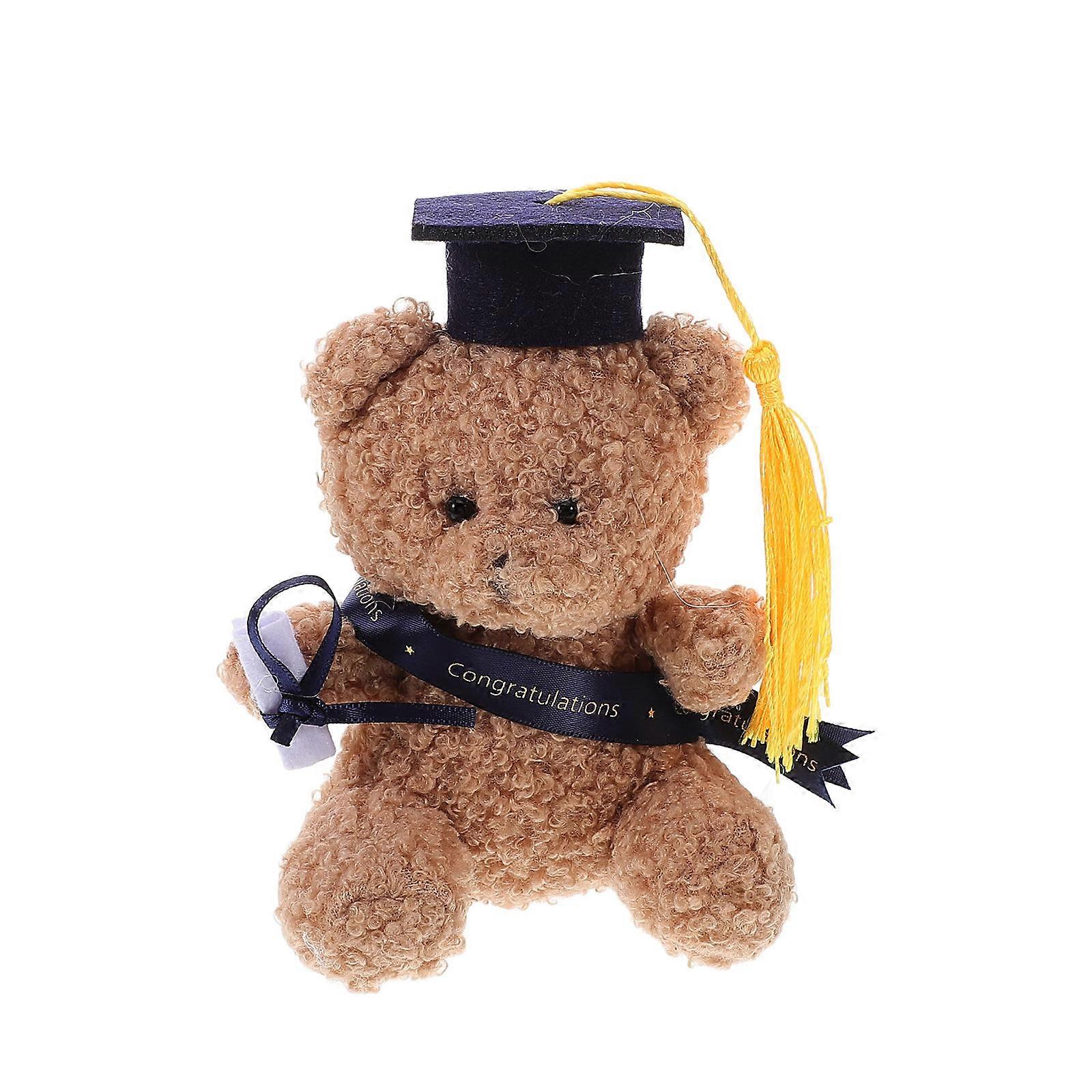 Graduation Bear Plush Stuffed Animal with Cap, Sash, and Diploma – Soft and Comfortable Keepsake for Class of Decoration