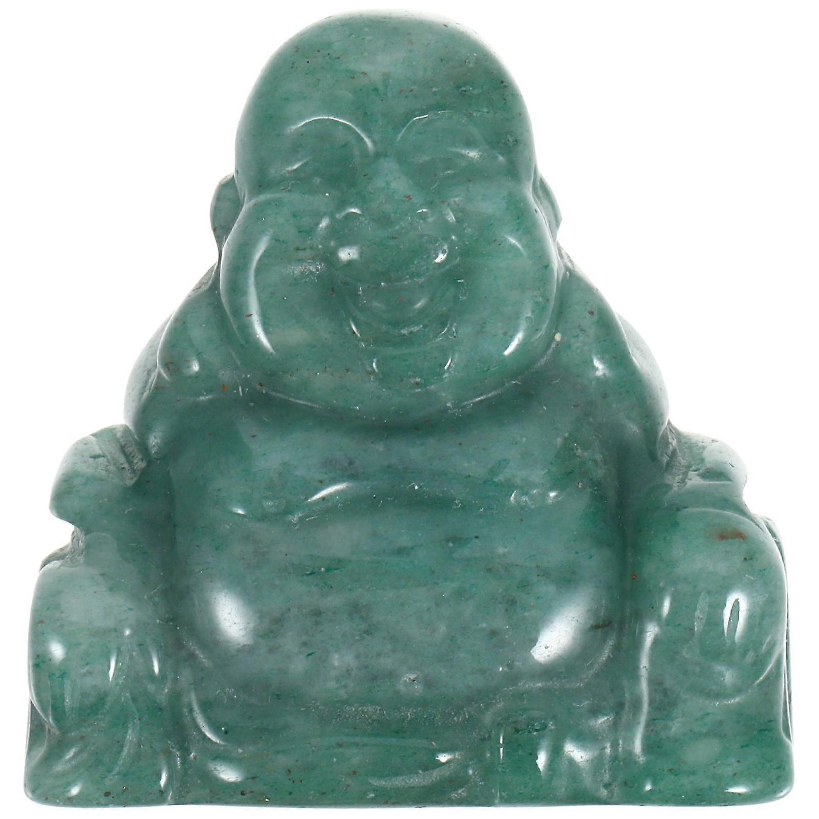 The **Crystal Buddha Figurine Dongling Laughing Buddha Statue** is a decorative sculpture inspired by the traditional image of the Laughing Buddha,