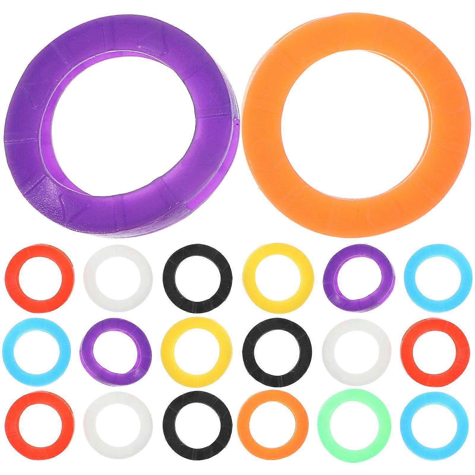 Keys Identifiers Covers Silicone Key Tags Dust-Proof For Organization 24Pcs