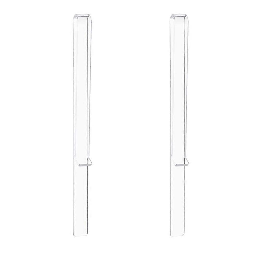 Universal Large Sheet Music Clip Book Page Fixing Clamp For Home Use Transparent 21.5x1.5cm Waterproof Students 1 Pair