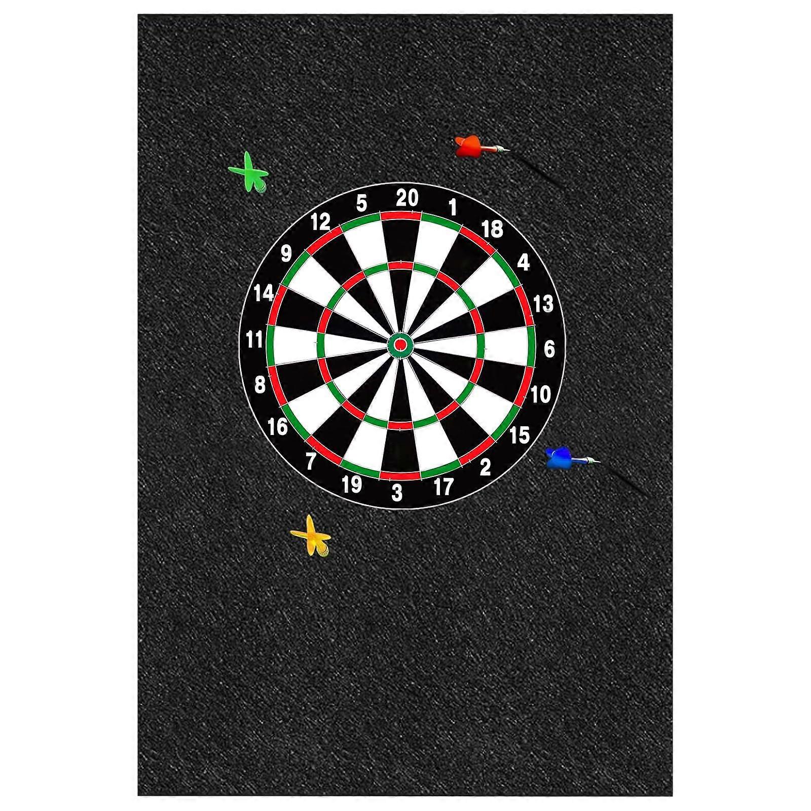 Dartboard Wall Protector Black Felt 36'H x 25'W Dart Accessories