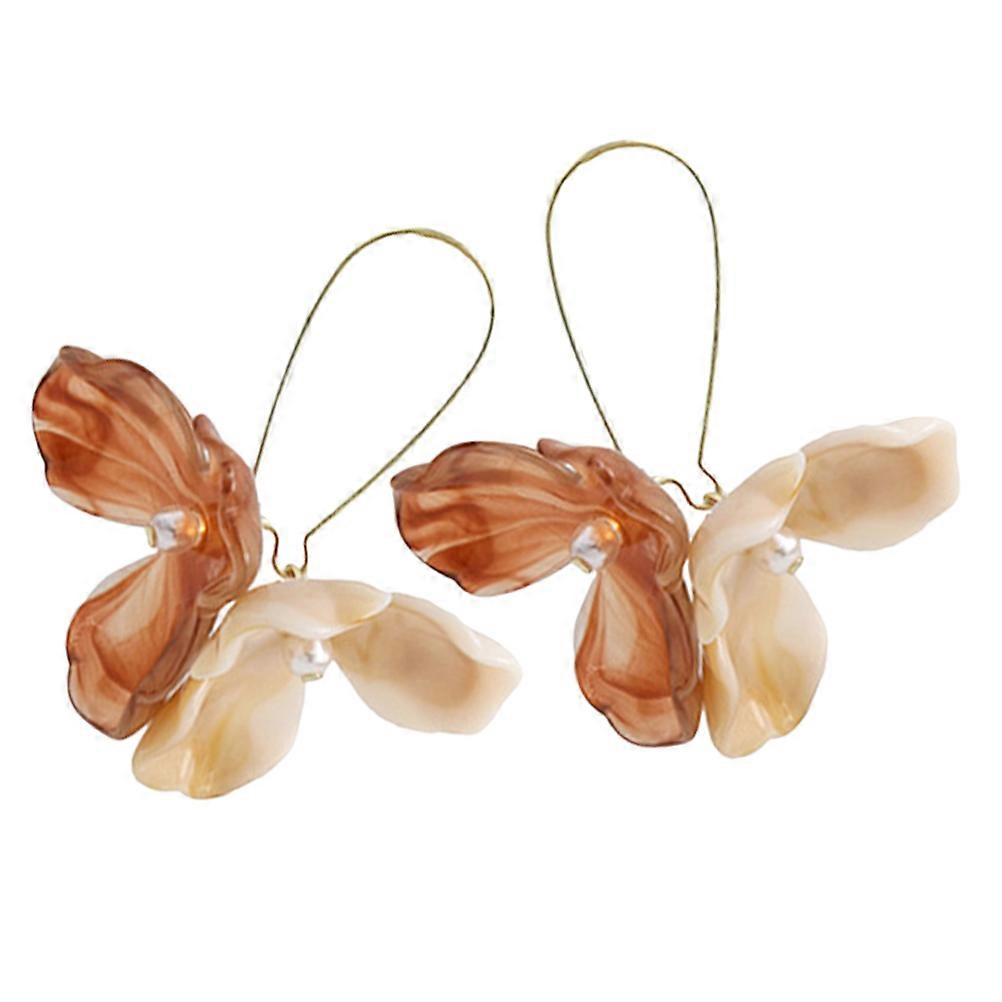 1 Pair Multi Plastic Flower Earrings for Decor with Craftsmanship and Reliable Durability