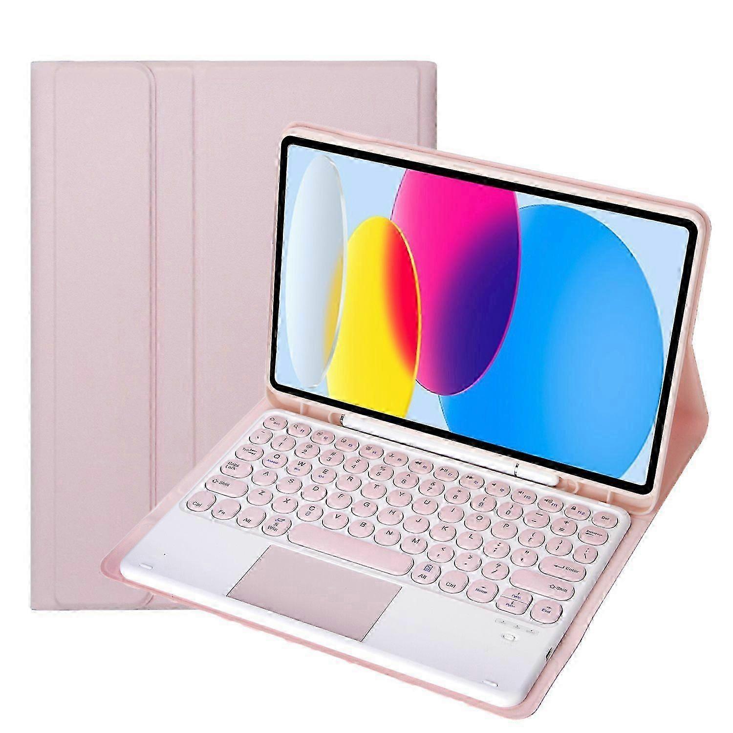 Bluetooth Keyboard Protective Case For Samsung Galaxy Tab S6 Lite 10.4 P610/615(2022) Pink