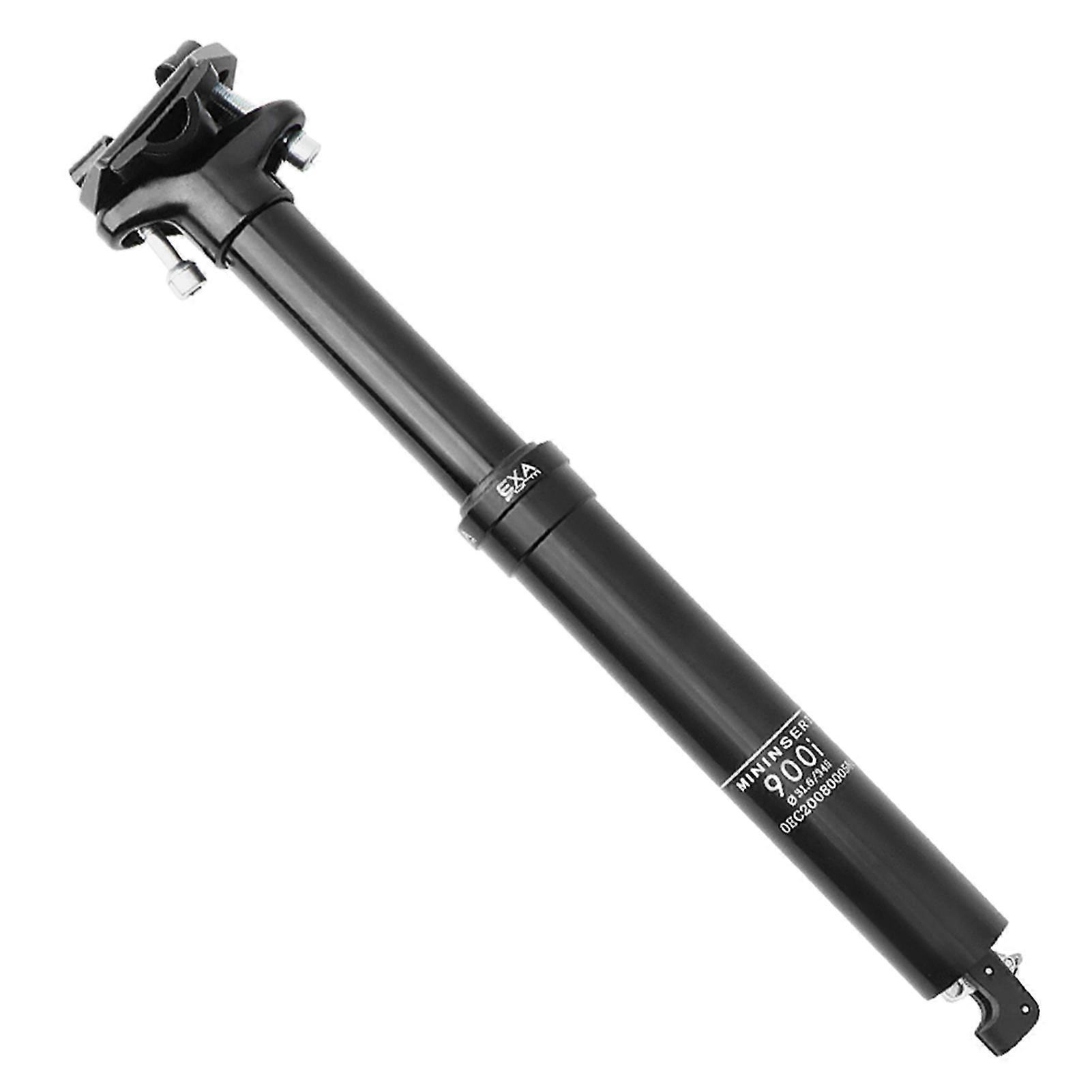 31.6mm Adjustable Mountain Bike Seatpost with Hydraulic Cable Remote, Internal Cable Routing MTB Seat Post Compatible with 30.9mm