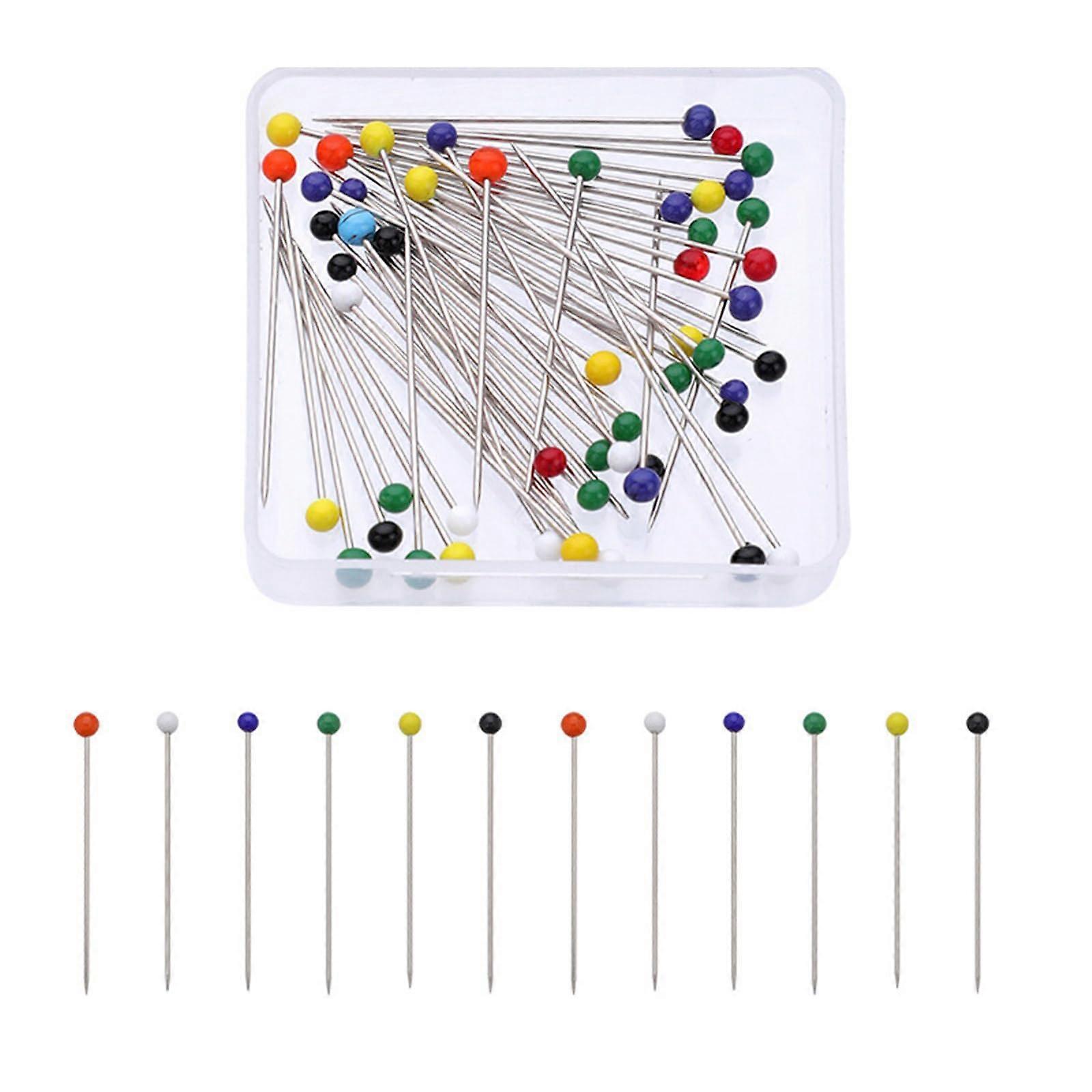 Straight Pins For Sewing, Tailoring, Quilting - Colorful Fabric Positioning Pins For Dressmaking And Craft Projects