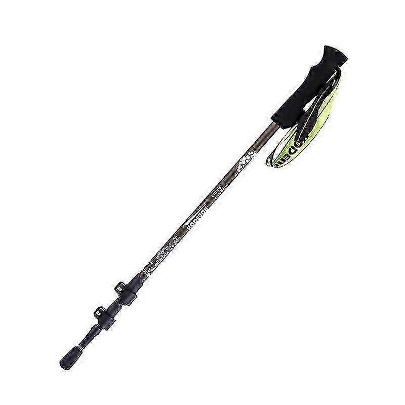 Carbon Fiber Folding Trekking Pole Retractable Three-section Walking Stick Hiking Poles