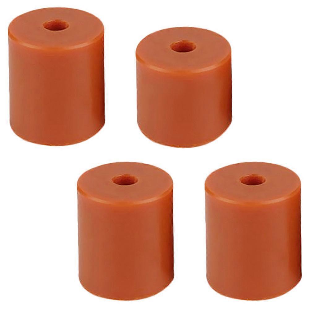 Hot Bed Mounts Silicone Column 3D Printer Heat Bed Leveling Parts 3D Printing Orange 1.80X1.60X1.60cm Vibration Reduction 4Set
