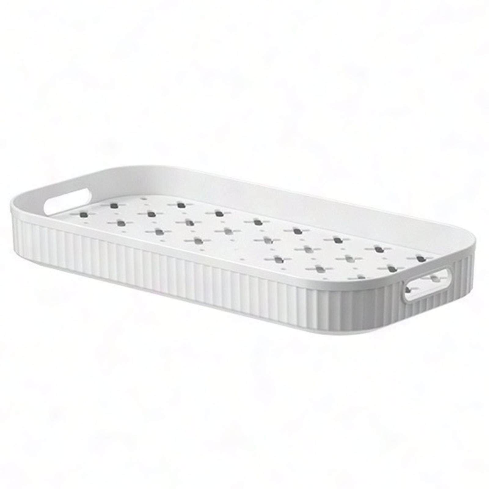 Jikaixiang 2-Tier Dish Drain Tray - Splashproof, Non-Slip & Easy Clean Kitchen Drying Rack for Home