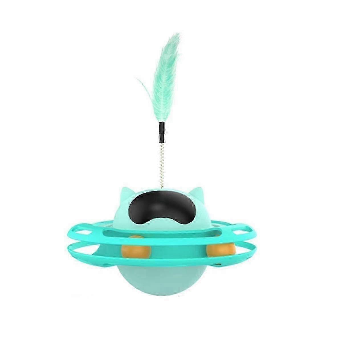 Interactive Toy, Durable Boredom Relief Trackballs 360 Degree Rotation Turntable Toy for Pets