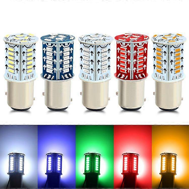 10-pack motorcycle car led brake flashing light bulb 1157 running water flash + brake straight lightning flash