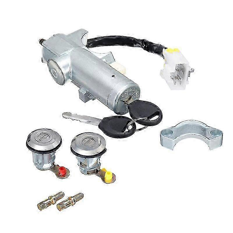 Ignition Switch and Door Lock Set with 2 Keys for Suitable for Navara D22 1997-2005