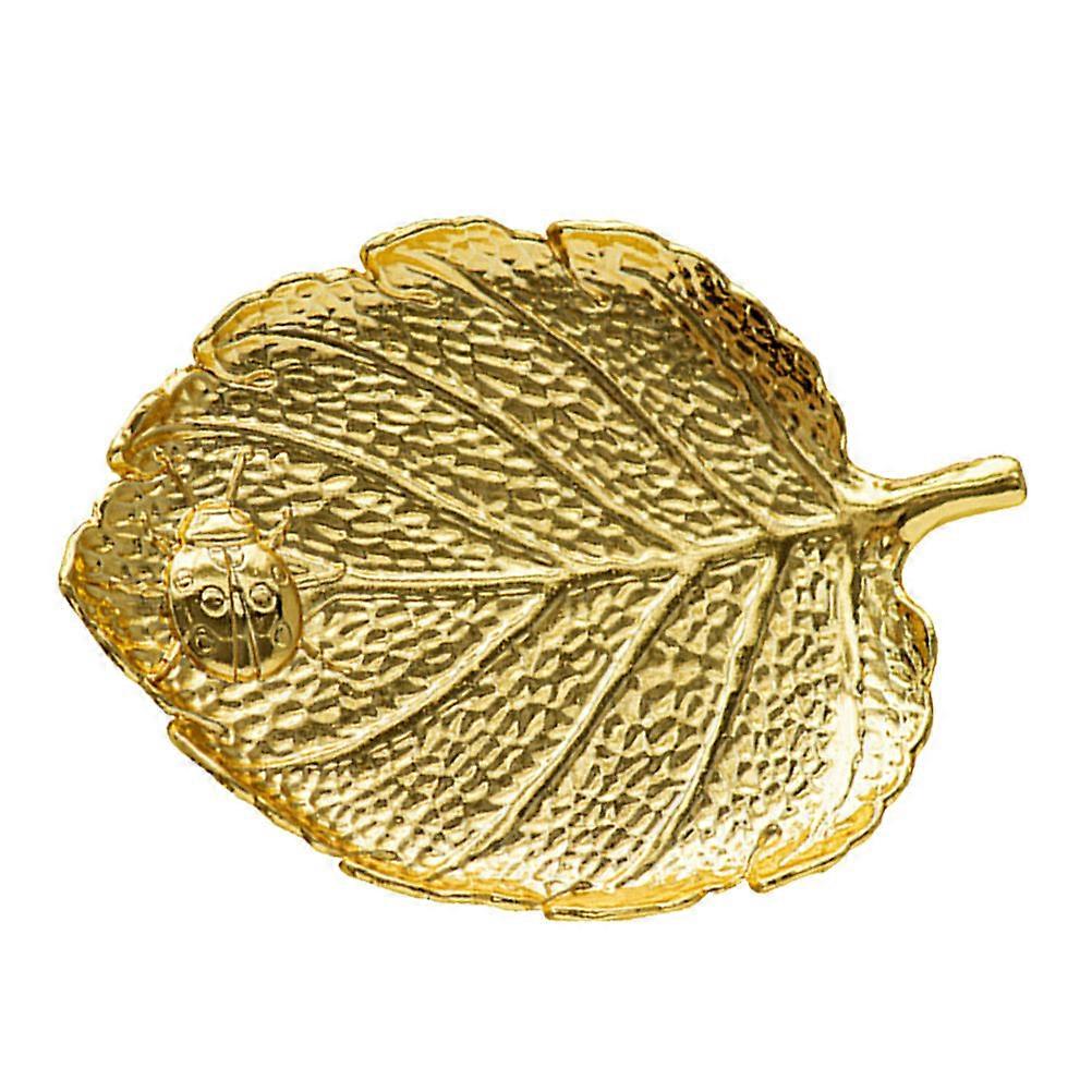 Reusable Coffee Coaster Leaf Shaped Copper Table Decor Silver Heat Resistant Multi-functional 1Set