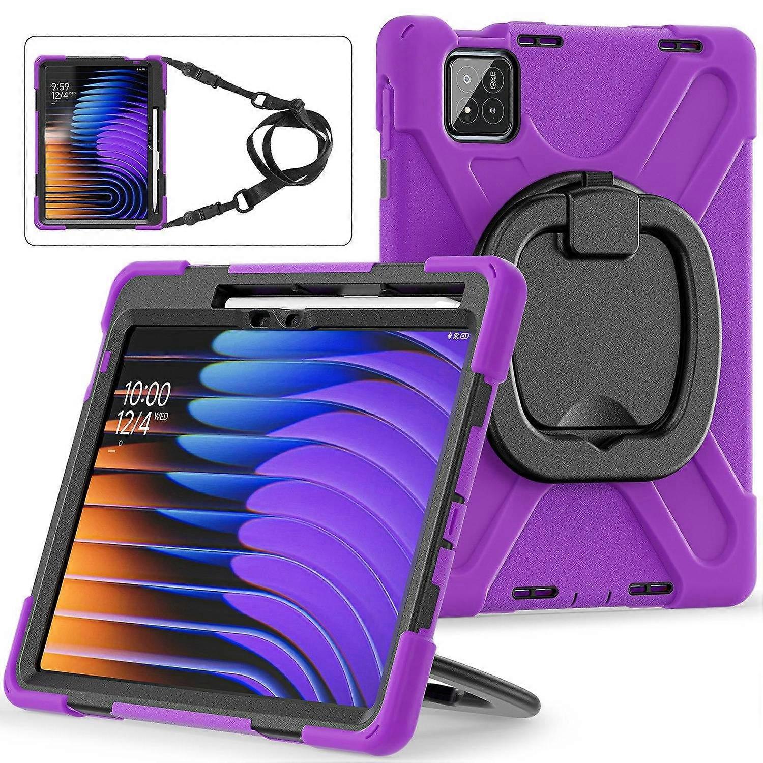 Silicone PC Tablet Case For Xiaomi Pad 7 / 7 Pro - Purple