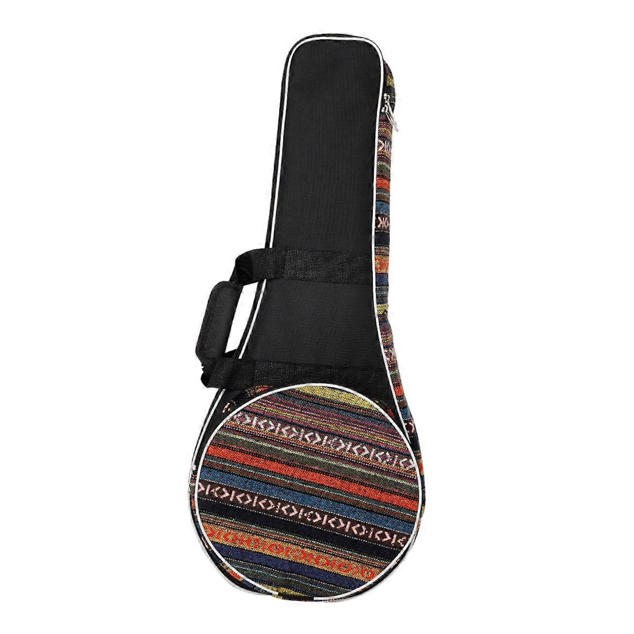 Mandolin Gig Bag in National Style, Exquisite Backpack for Stylish Transport of Mandolins, Durable Quality Material, Padded and Comfortable.
