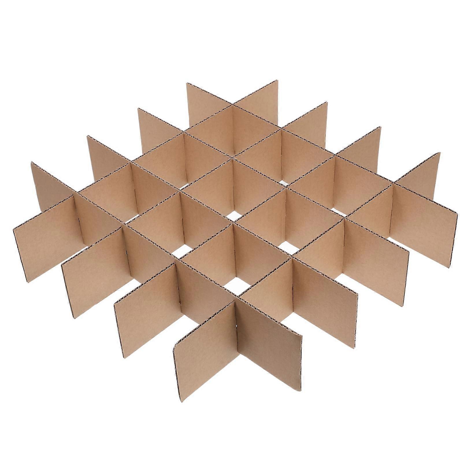 Cardboard Dividers for Moving Boxes, Adjustable Dividers for Transport, Cardboard Dividers for Glassware, Tableware, Delicate Items, Simple, Pack of 8