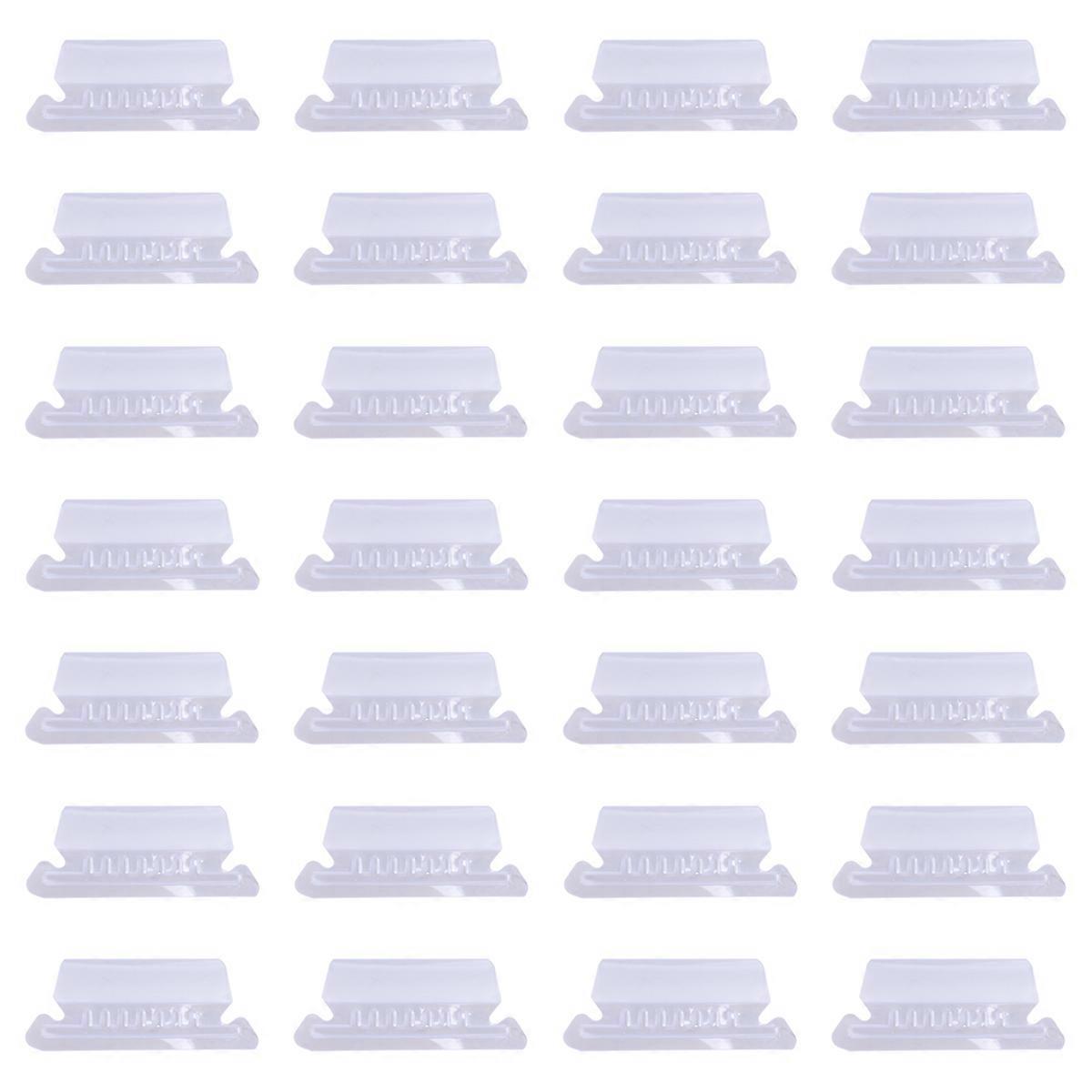 Transparent PVC Label Holder Multifunctional Advertising Folder Mall 8.00X3.00X0.10cm 100Pcs