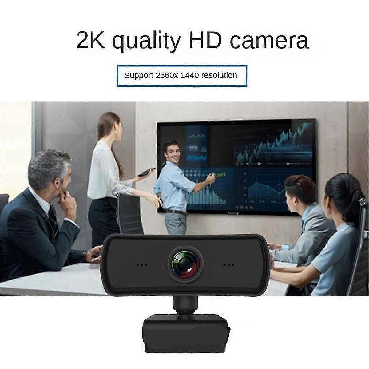 2K Webcam USB HD Camera PC Camera Computer Webcam met Privacy Cover