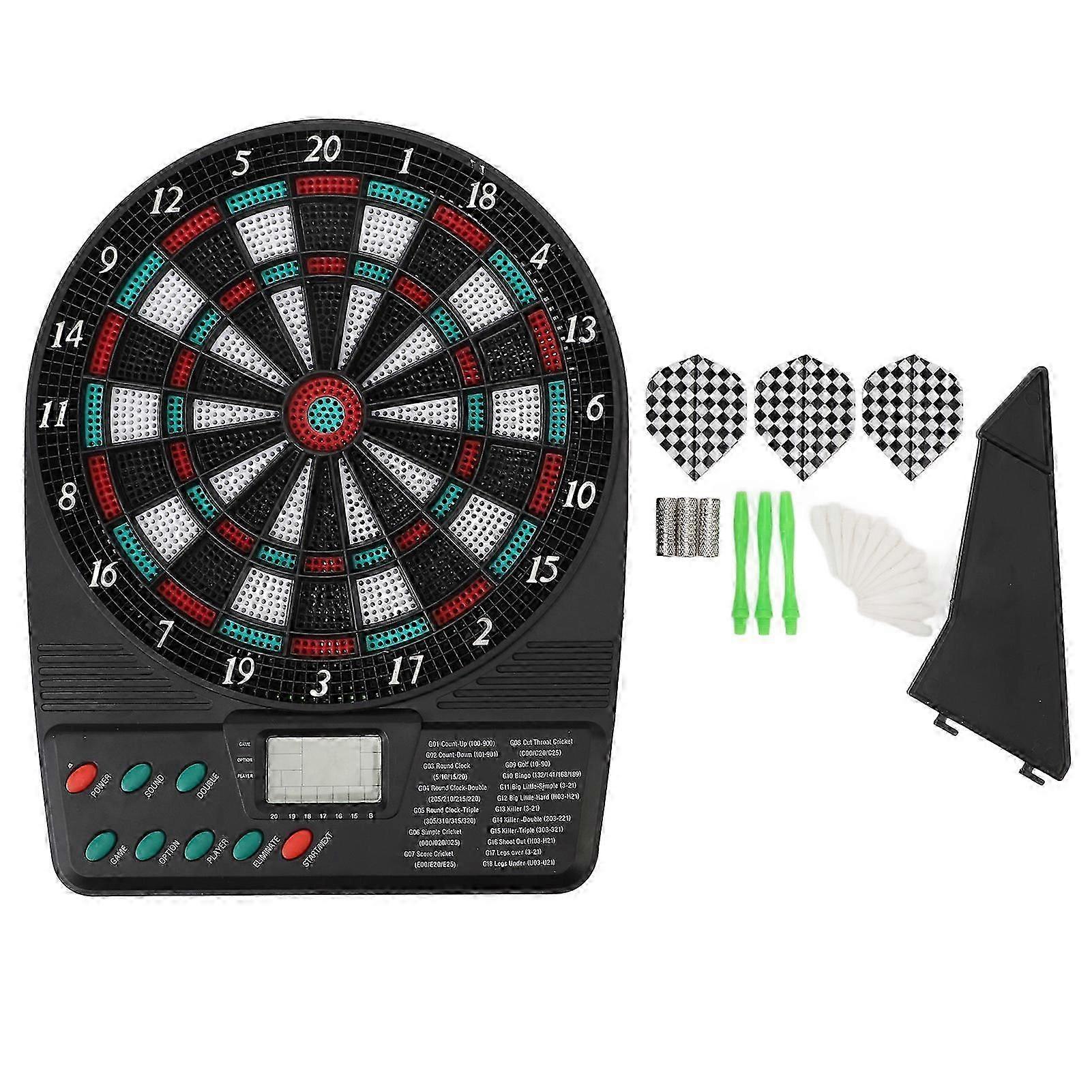 Electronic Dartboard Set Automatic Scoring Soft Tip Replacement With Multiple Game Modes For Family Entertainment Game System