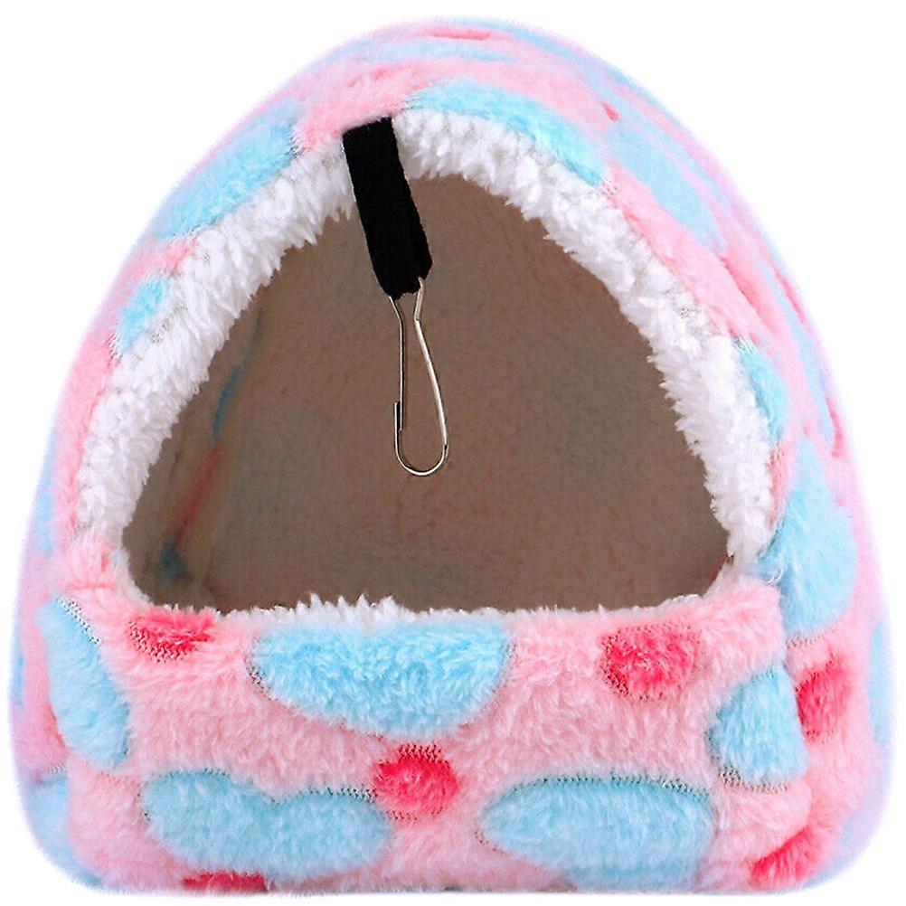 Hanging Hamster Bed Multi Flannel Cotton Bedding for Dwarf Hamster Use with Space-Saving Hook Design