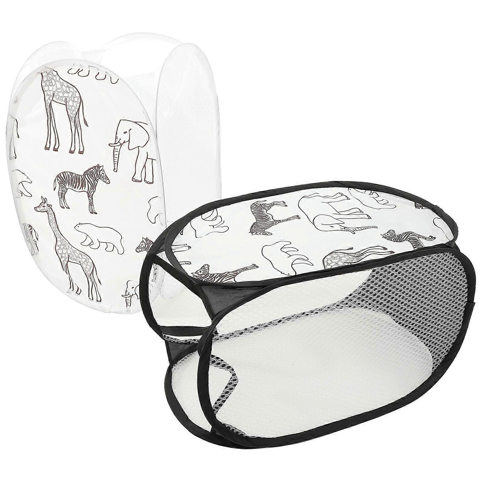 Foldable Pop Up Mesh Laundry Hamper   Wall Hanging & Portable Clothes Basket for Dirty Laundry, Space Saving Design for Home Storage