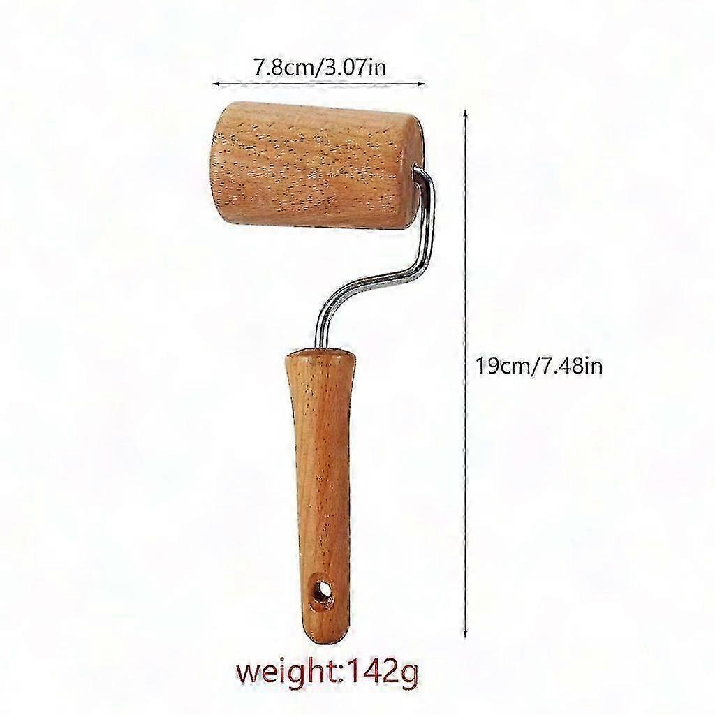 Baking Rolling Pin Made of Wood - Ideal for Pastry, Tortilla, Pizza, and Cookies - Essential Kitchen Tool