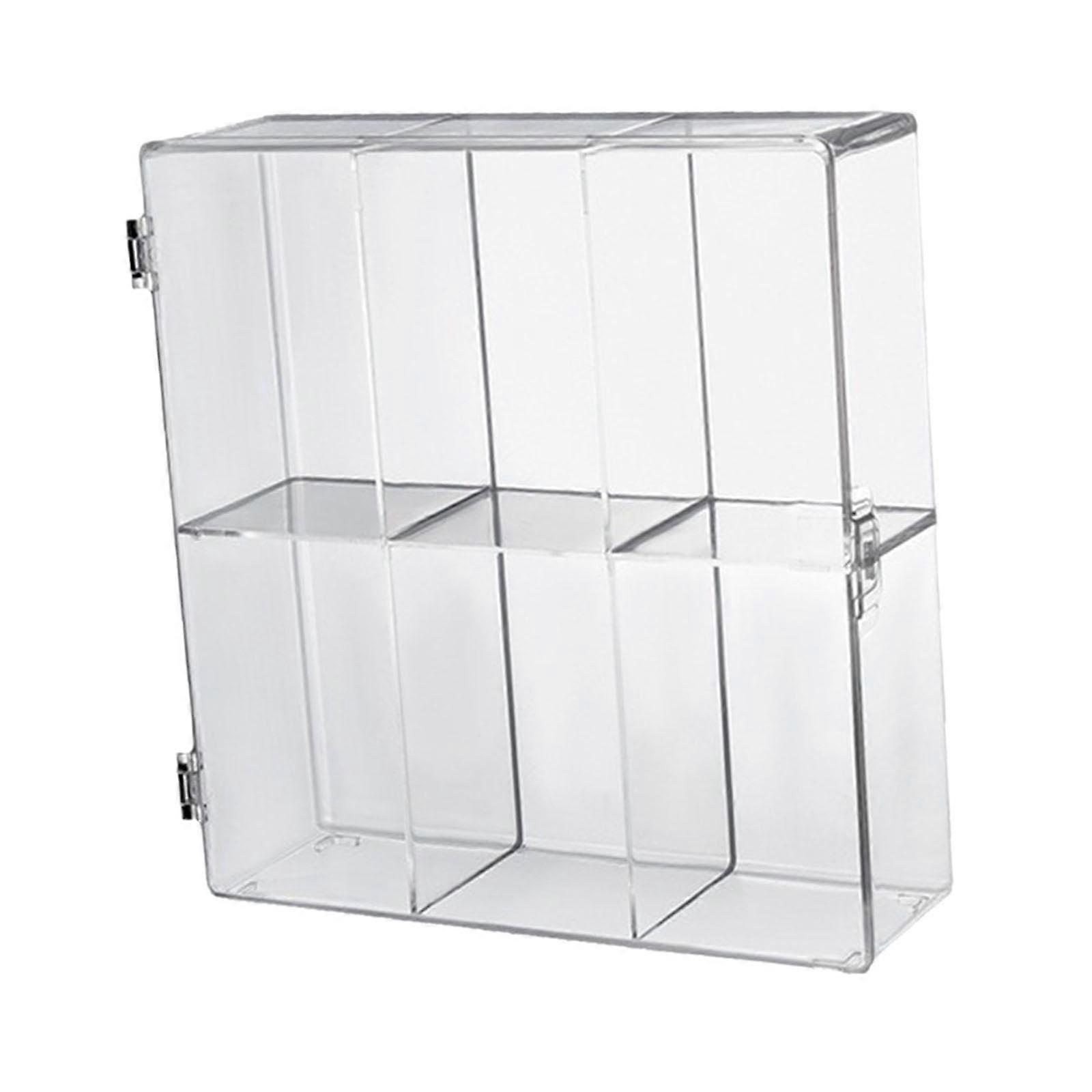 Clear Display Storage Box for Mini Dolls, 3 Tiers, Acrylic, Dustproof, for Collectibles and Toys