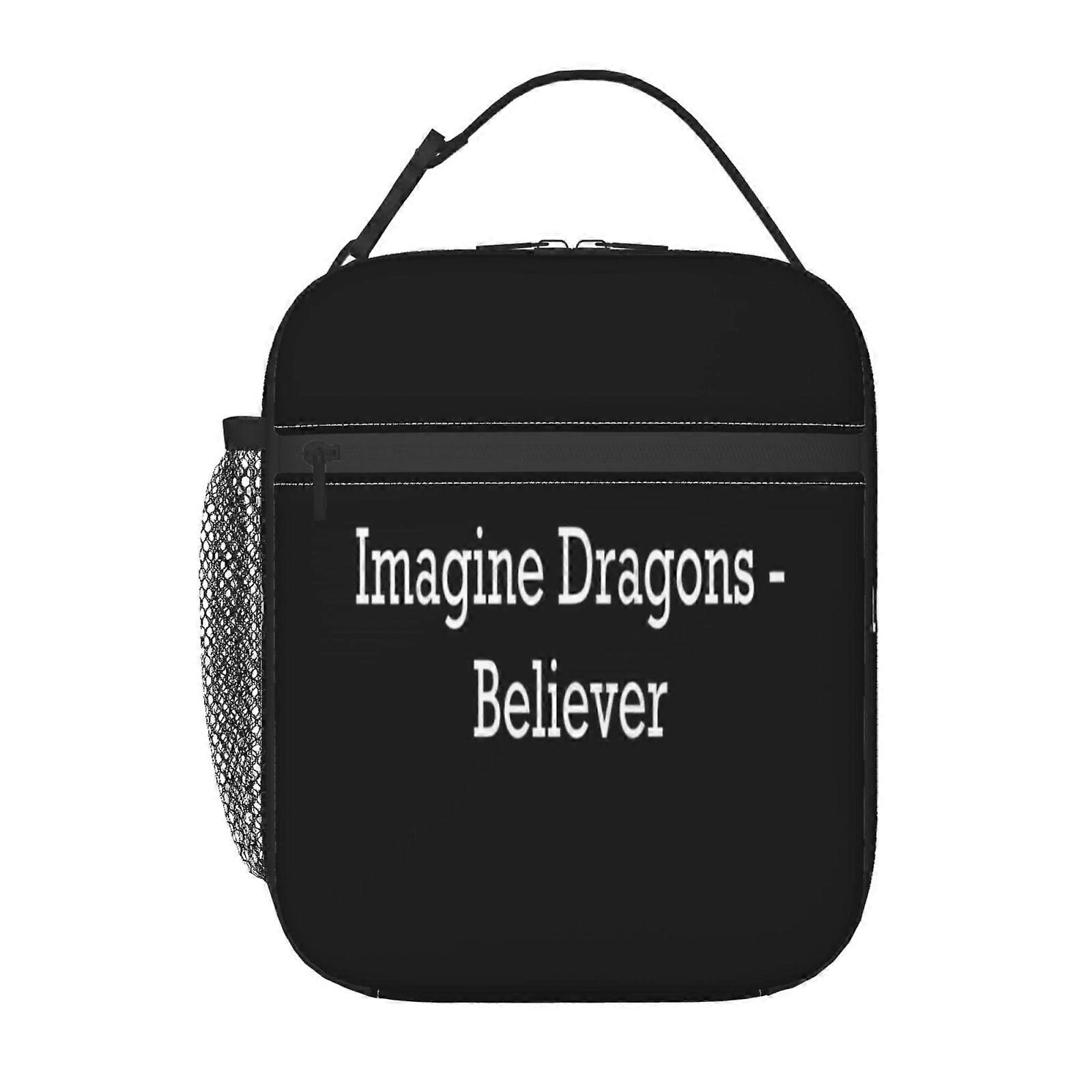 k127 Imagine Dragons Lunch Bag Antibacterial Lining, Silver Ion Technology to Prevent Mold & Odor Build-Up h127