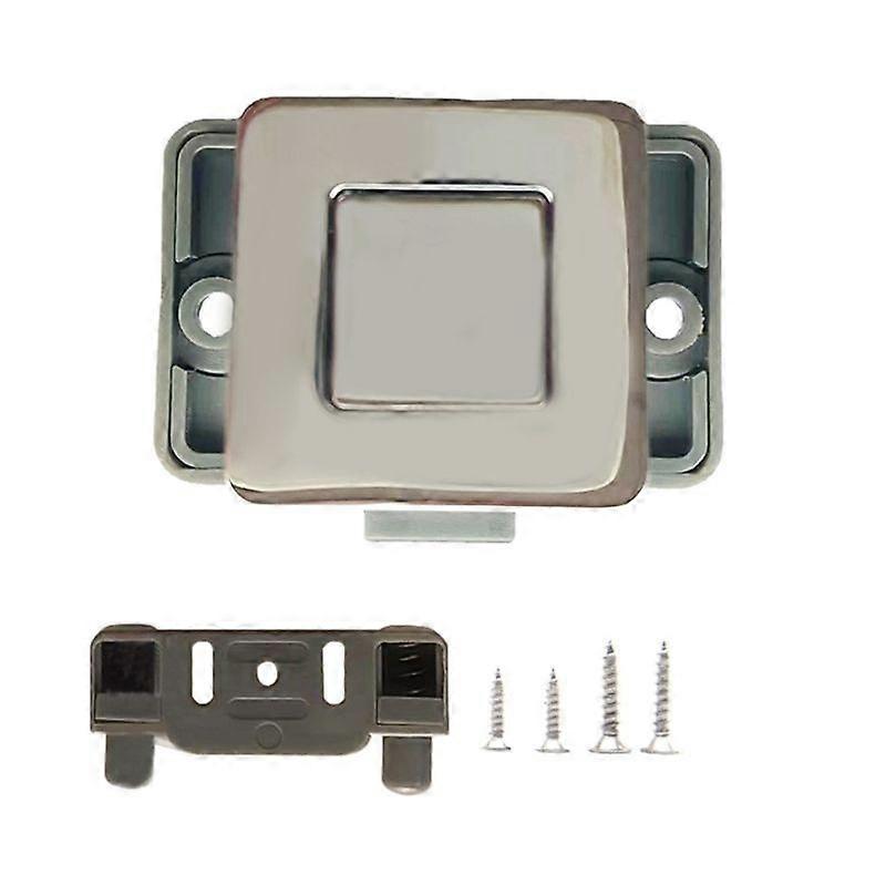 Durable Metal Push Lock Convenient Press Lock for Travel Trailers & Campers