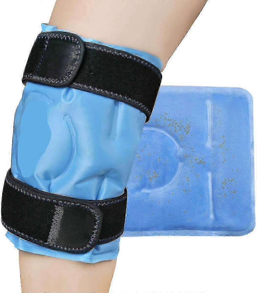 Ice Pack For Knee Pain Relief, Reusable Gel Ice Wrap For Leg Injuries, Swelling, Knee Replacement Surgery, Cold Compress Erapy