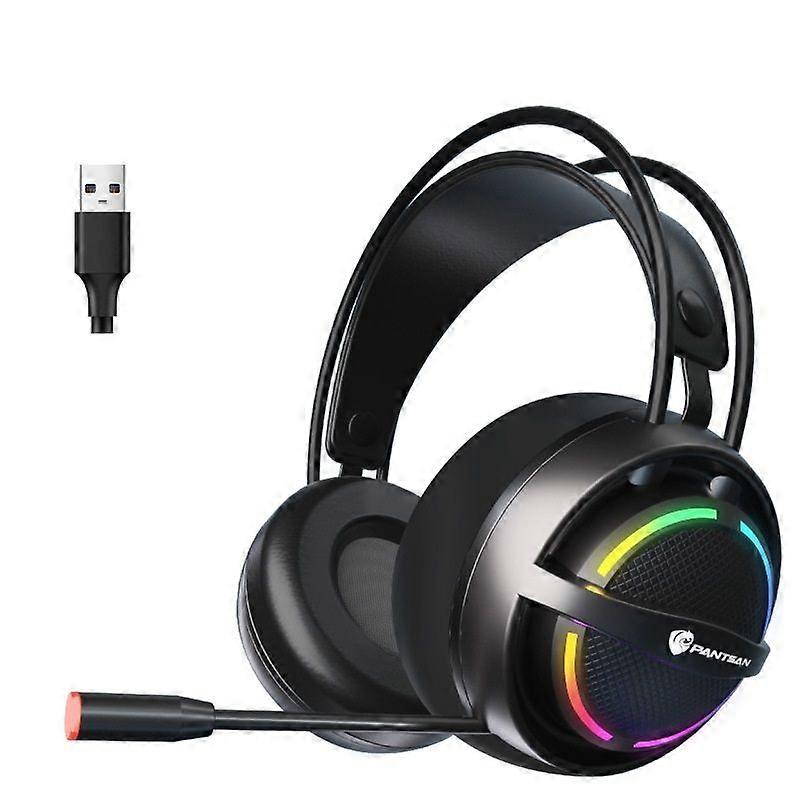 PSH-100 Wired Headset, Colour: 7.1 USB Black 7.1 USB Black