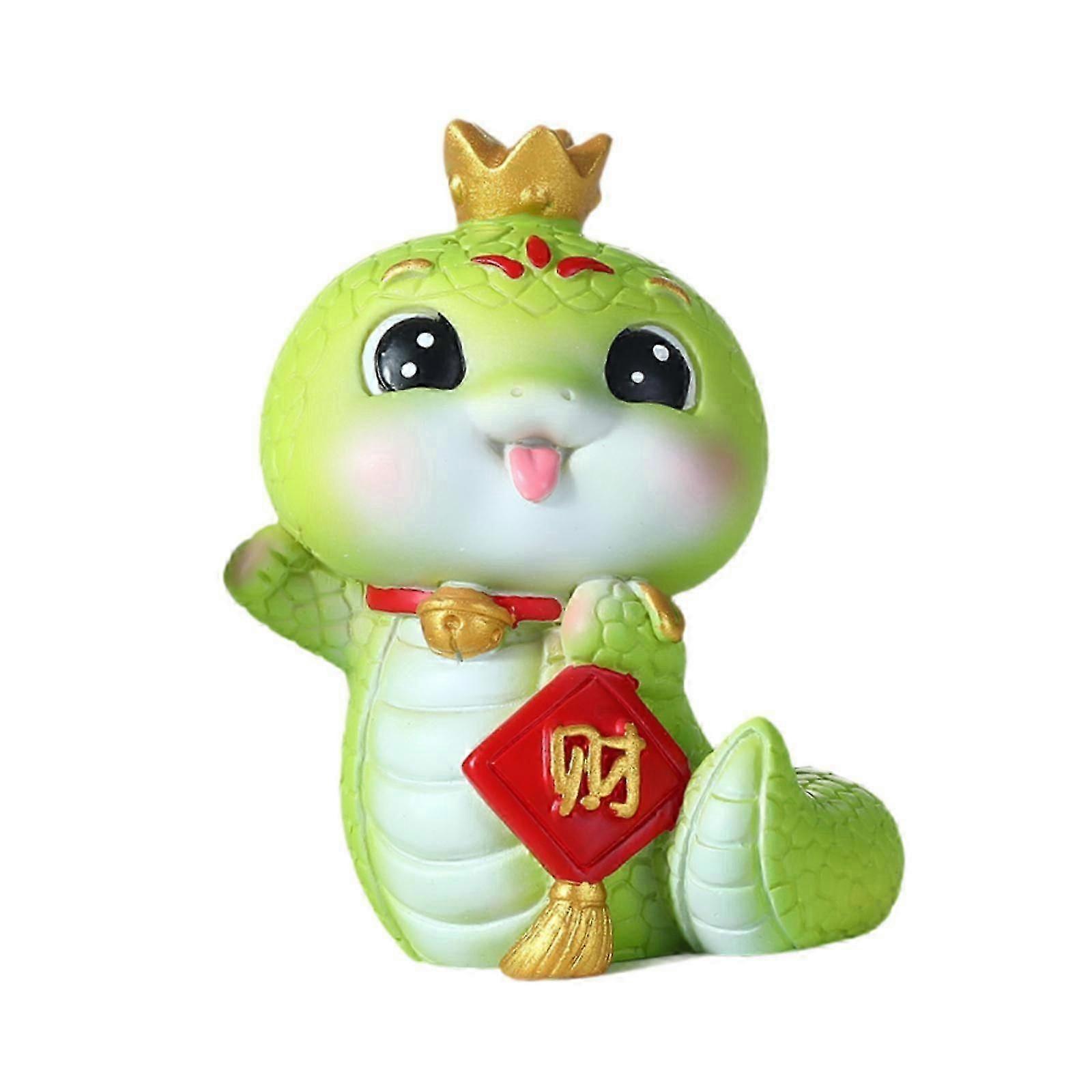 Snake Statue Housewarming Gift Tabletop Ornament for Bookshelf Cabinet Par