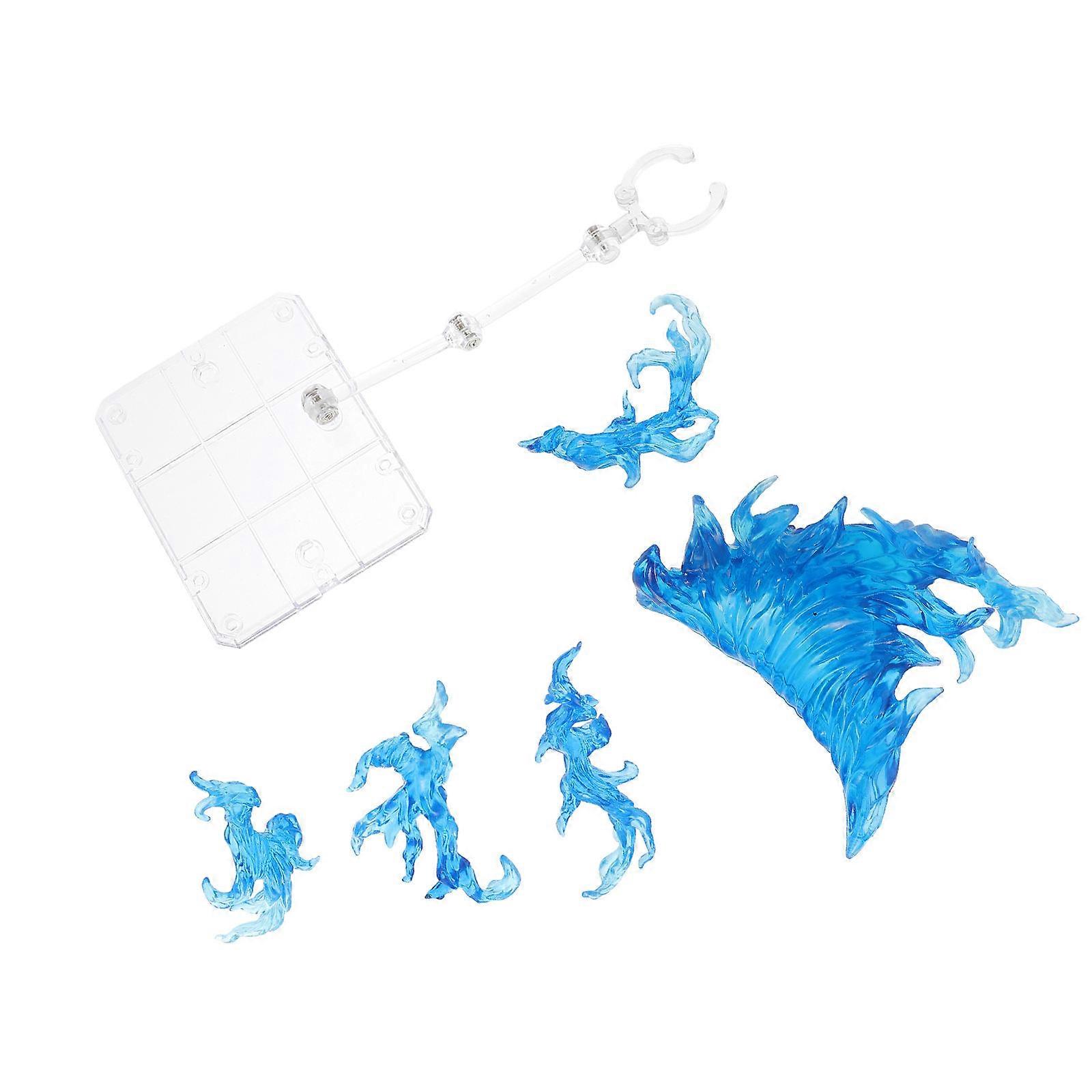 Blue Action Figure Stand for Toy Models Storage Plastic DIY Assembly Doll Rack Sturdy and