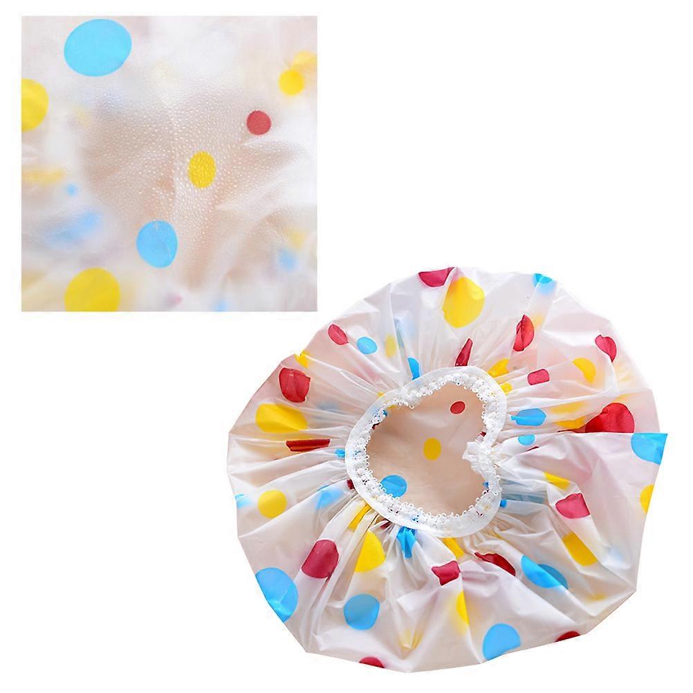 12 Pcs Multi Shower Caps Made of EVA for Shower Use Waterproof Hair Caps Lightweight and Foldable