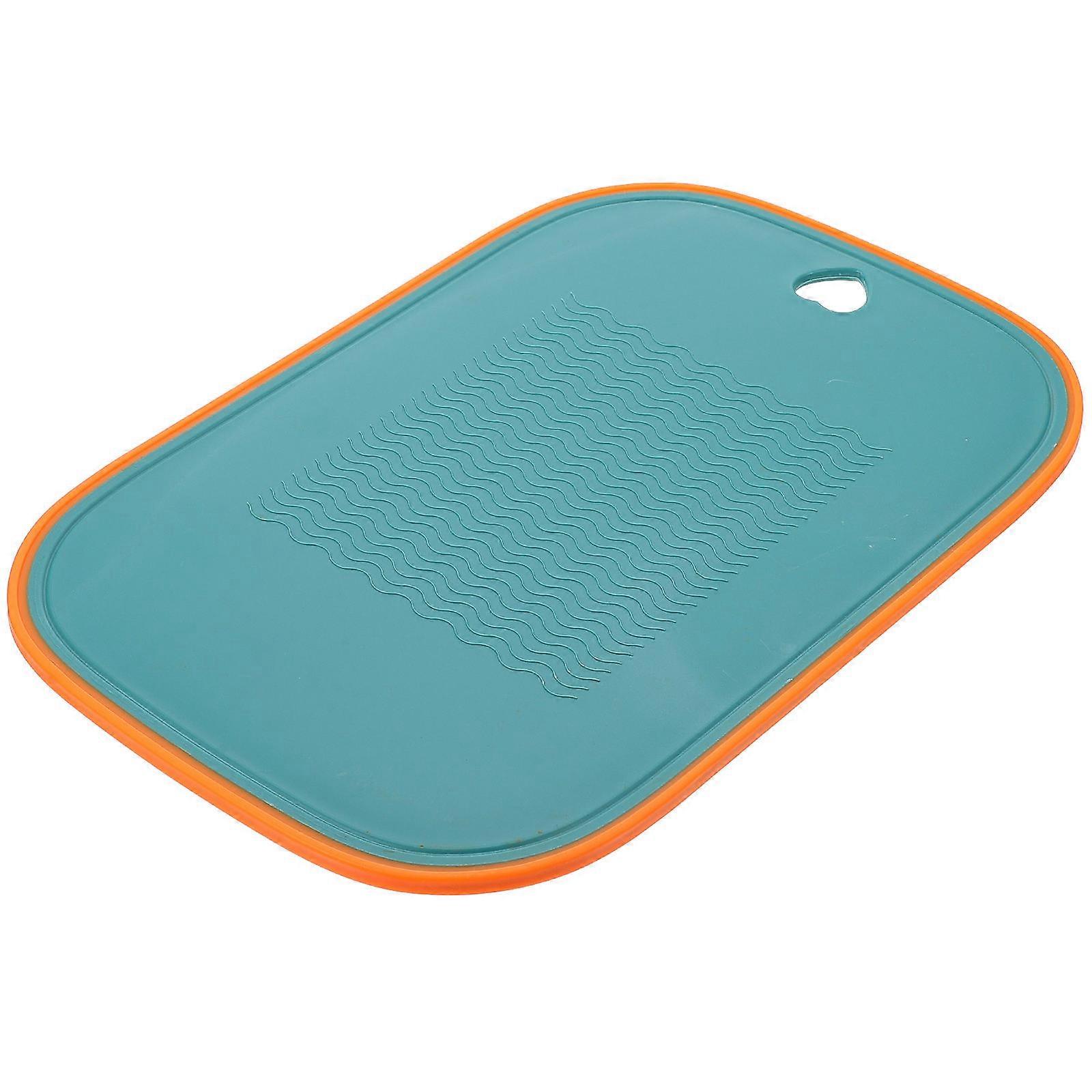 Double Sided Cutting Board for Home Use with Strong Durability and Easy Cleaning Green PP 12.6x8.7x0.4 inches