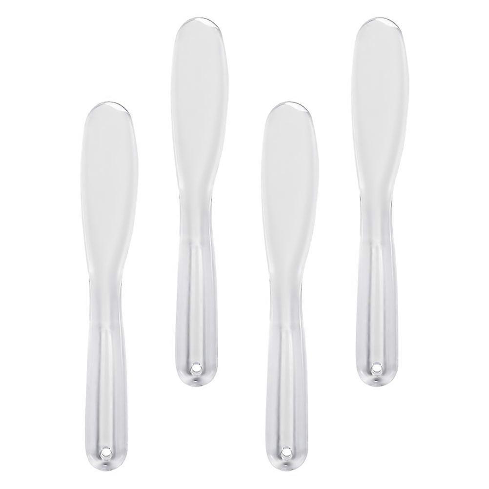 4pcs Cosmetic Mask Mixing Spoons for DIY Use Made of Durable Plastic Lightweight and Reusable