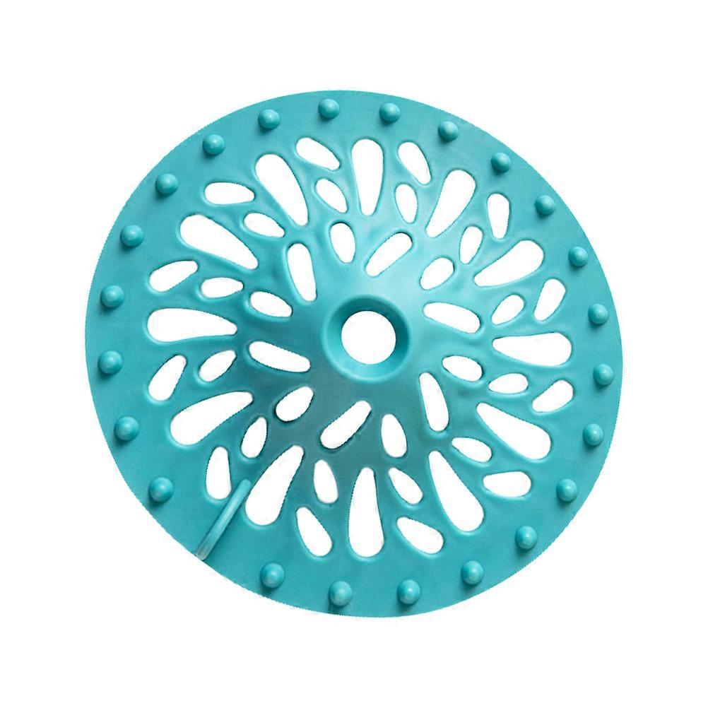 Floor Drain Cover for Bathroom & Kitchen, Flexible TPR Hair Strainer Protector with Slip Design, Fits Standard Sinks and Tubs, Efficient Drainage