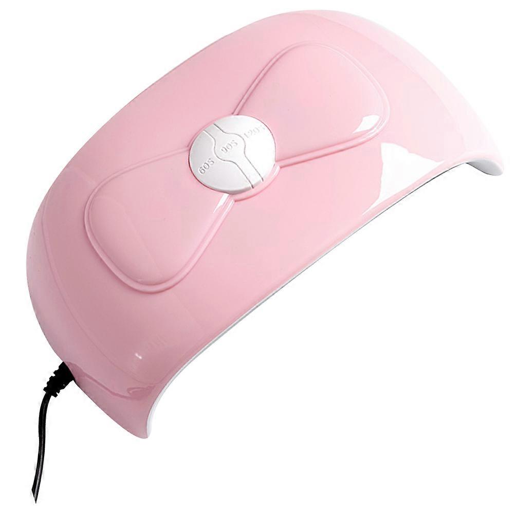 Nail Drying Light Manicure Lamp 18 Lamp Beads 60s 90s 120s Timing Pink 1Pc
