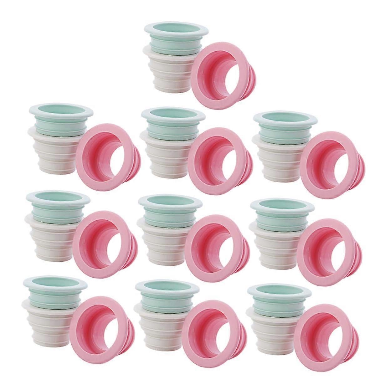 10 pieces drain stoppers for kitchen and bathroom, universal seals to prevent odors and leaks, easy to install, durable and shapestable.