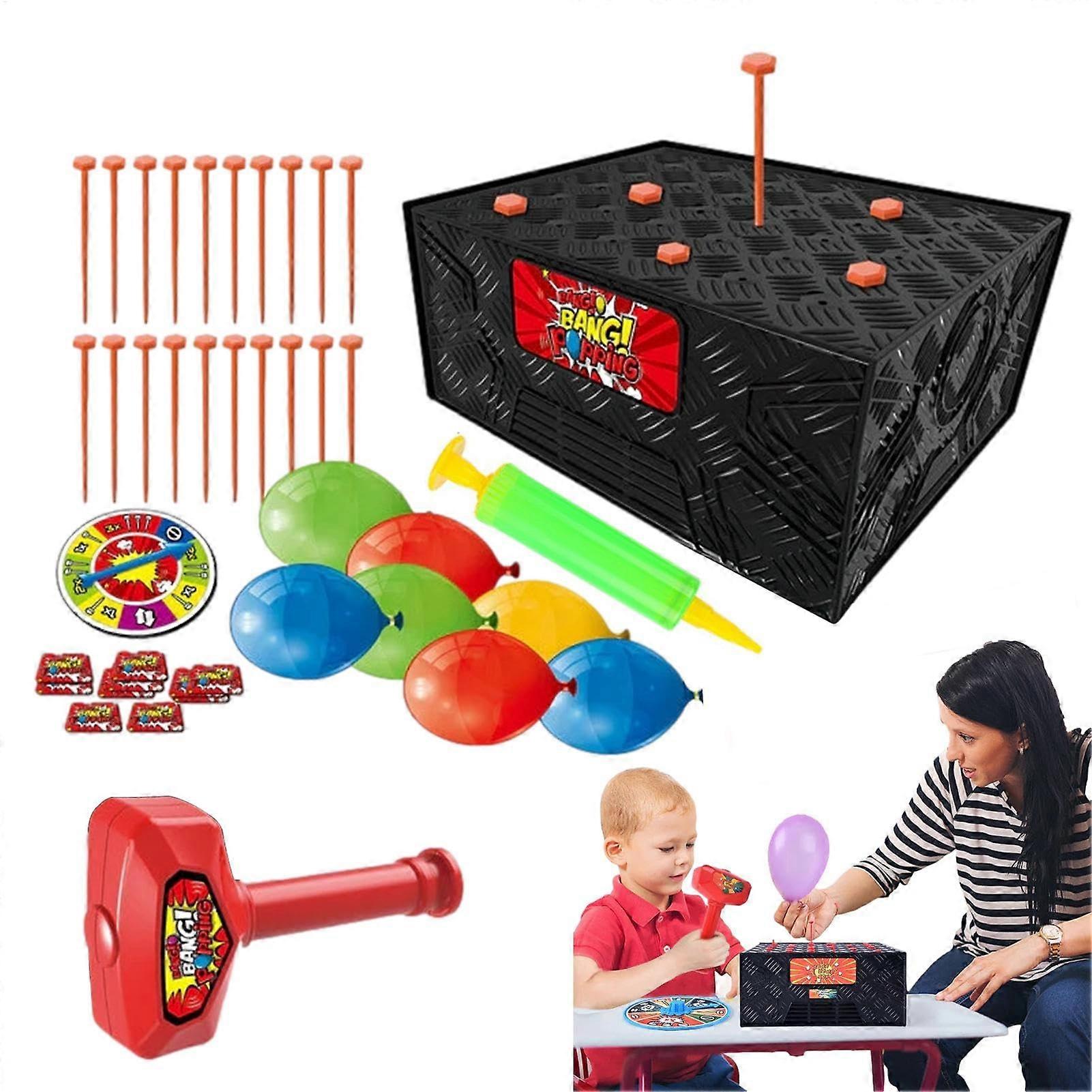 Balloon BlastBox Game, Funny Family Party Board Game, Desktop Fun Trick Game
