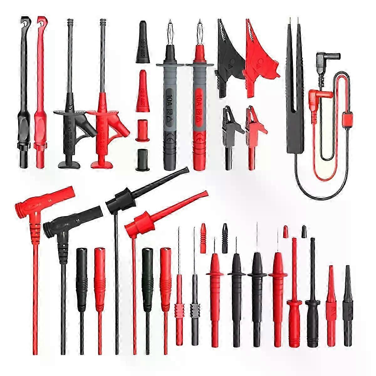 P1925 Multimeter Test Leads Kit with Digital Electrical Test Probes Set Alligator Clip Test Hook Flexible Wire