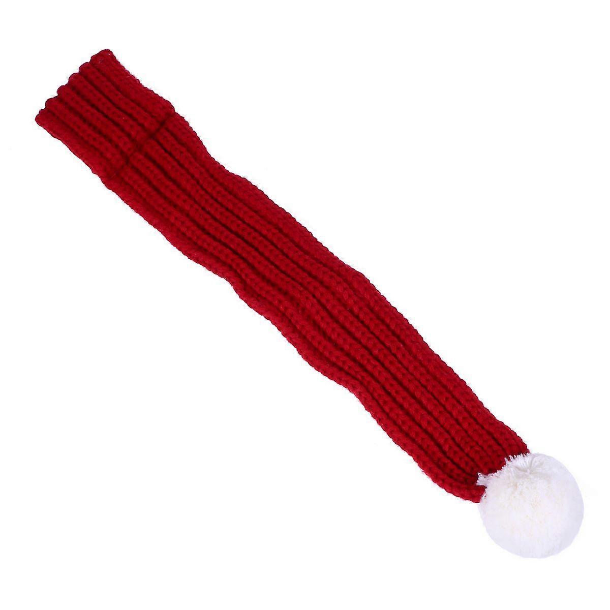 New Year Pet Scarf Adorable Pet Scarf Warm Easy to Clean Christmas Style Red S 1Pc
