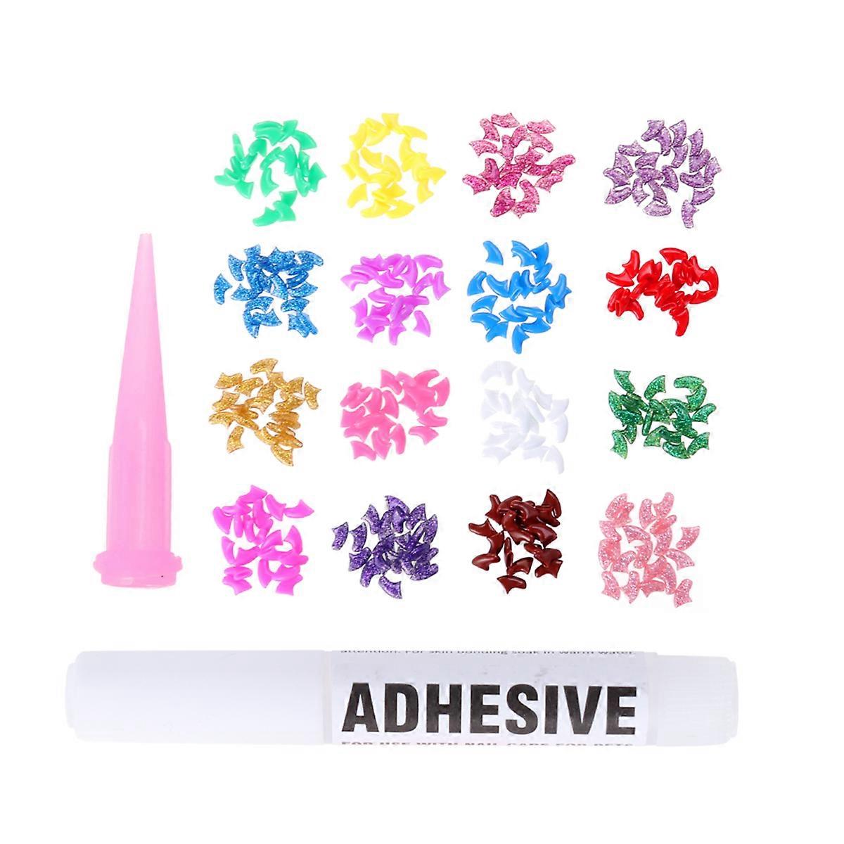 Dog Accessories Cat Nail Cover Pet Paw Protector Size S Easy To Use Comfortable Design 320Pcs