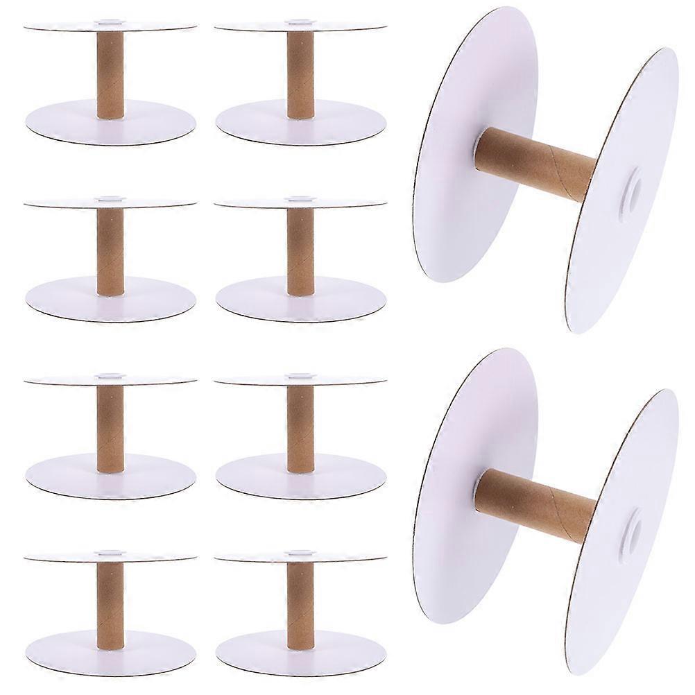 12pcs Detachable Wire Spools Yarn Storage Bobbins Empty Spools Practical Weaving Sewing Wire Bobbin Set